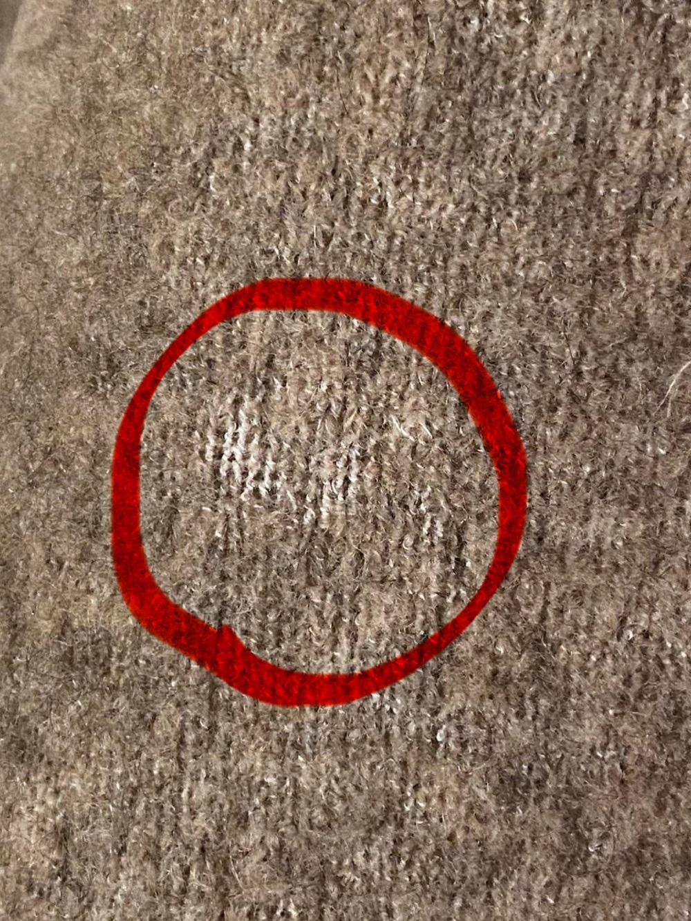 & Other Stories Cardigan Sweater Wool Blend Button Up M Tan Oversized Minimalist - Picture 3 of 8